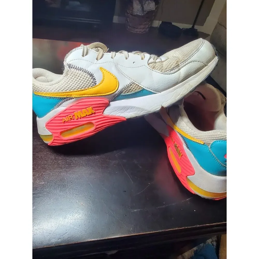 Nike Air Max Excee Men's Sneakers White Dusty Cactus Teal HF4854-100 Size 10